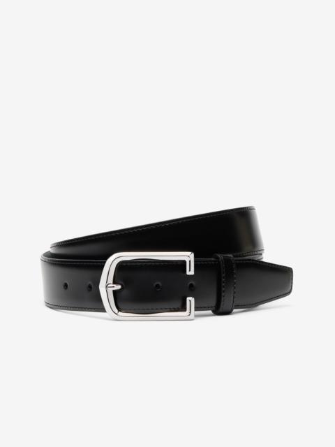 CORNELIANI Black leather belt