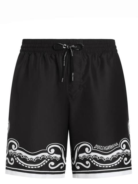 Dolce & Gabbana Men Printed Swimsuit