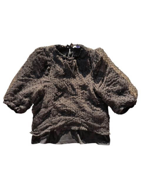 ANNA SUI Anna Sui Double Layer Mesh Blouse