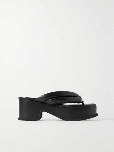 Dries Van Noten Leather Platform Sandals