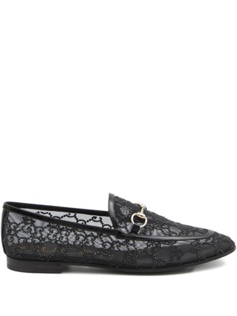 GUCCI Gucci Women New Jordaan Gg Crystal Loafers