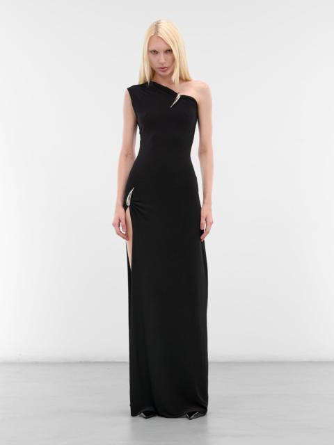 GRACE LING Black Claw Off-Shoulder Maxi Dress