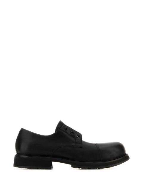 BALENCIAGA Balenciaga Men Black Leather Truck Slip Ons