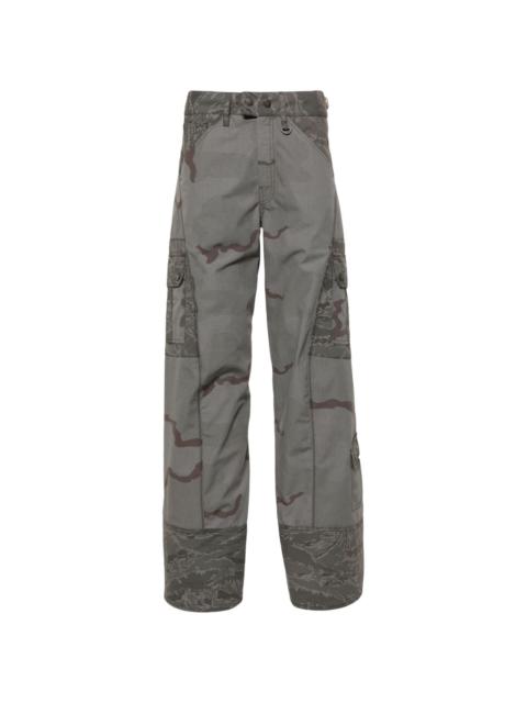 Regenerated Camo cargo trousers