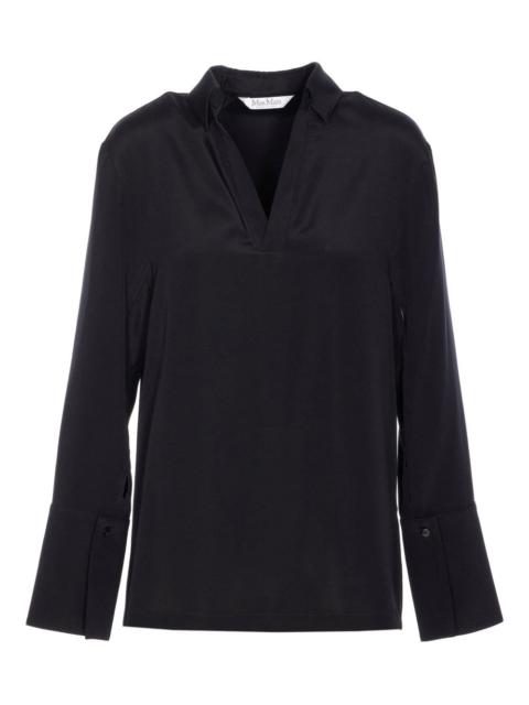 Max Mara Stretch silk cady blouse