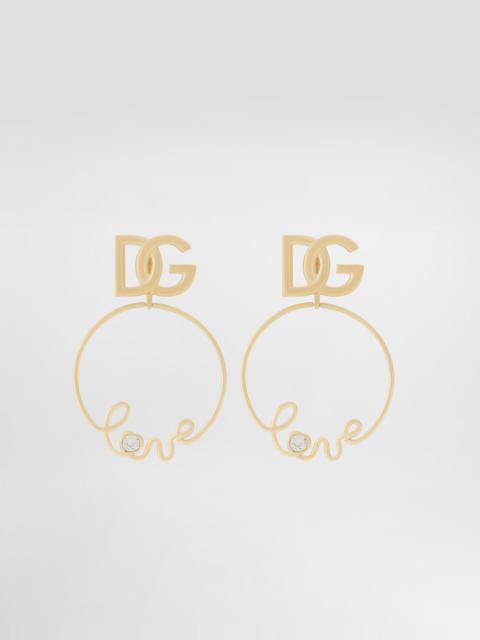 Dolce & Gabbana Clip-on “love” earrings with DG logo