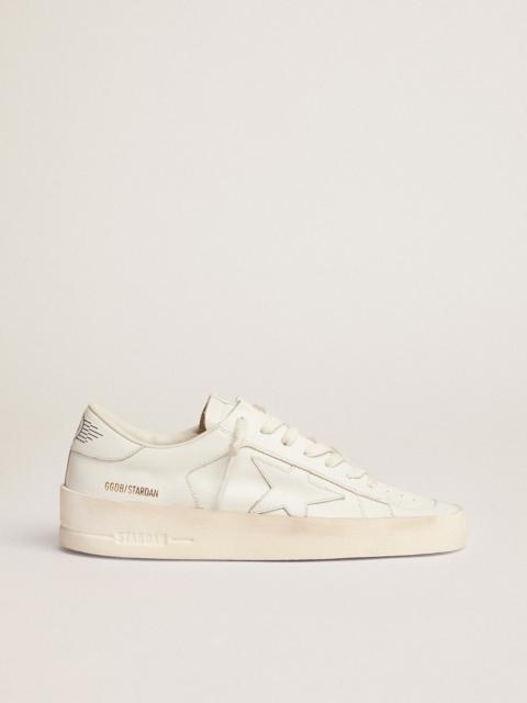Golden Goose Men's Stardan in white leather