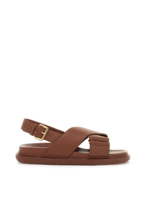 Marni Fussbett Leather Sandals Women