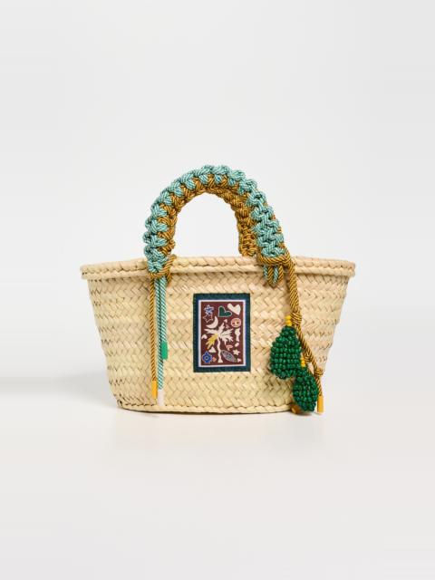 ALÉMAIS Macrame Mini Basket Bag