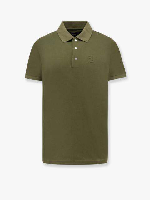 FENDI Fendi Man Fendi Man Green Polo Shirts