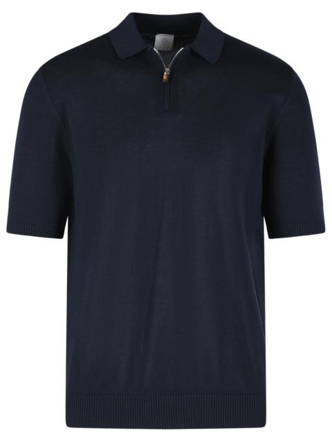Other Designers Eleventy Polo Shirt In Blue Cotton Men