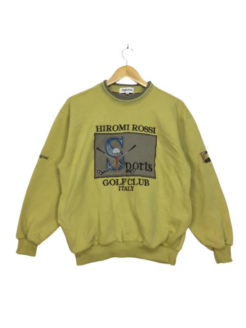Other Designers Vintage - Vtg HIROMI ROSSI Sports Crewneck Sweatshirt Golf Club Italy