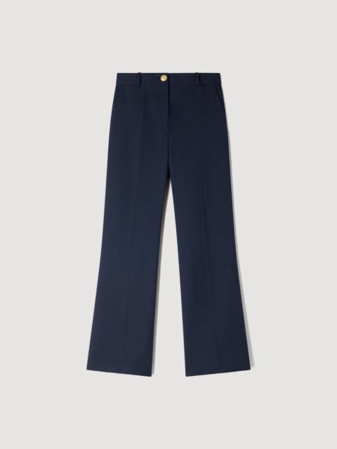 Sandro WIDE-LEG WOOL TROUSERS