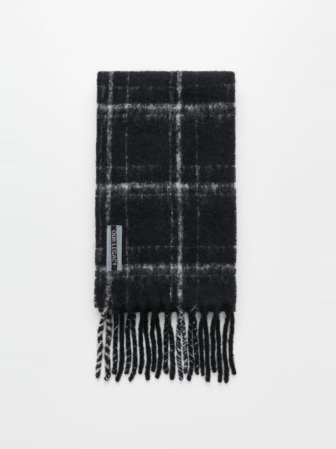 Our Legacy Estate Scarf Black Fuzzy Alpaca