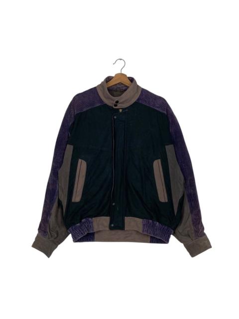 Other Designers Vintage - GER RUFFINI Purple Corduroy Hybrid Jacket #2795-C126