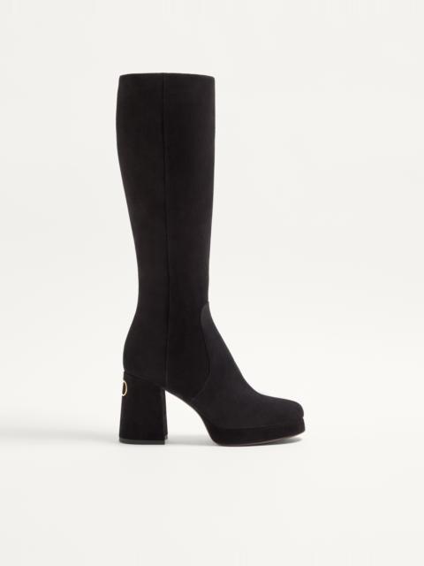 Valentino FAWCETTE PLATFORM BOOT IN CRUST LEATHER 90MM