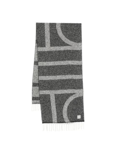 TOTEME Monogram wool scarf
