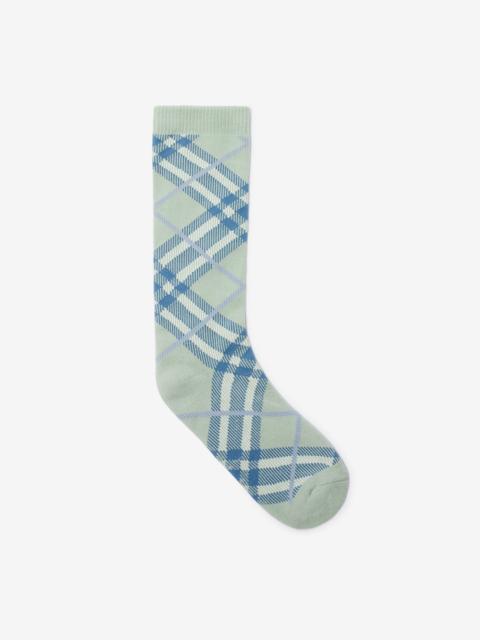 Burberry Check Cotton Blend Socks