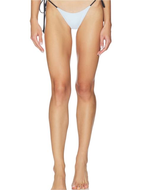 Frankies Bikinis Mackenzie Reversible Seersucker Bikini Bottom