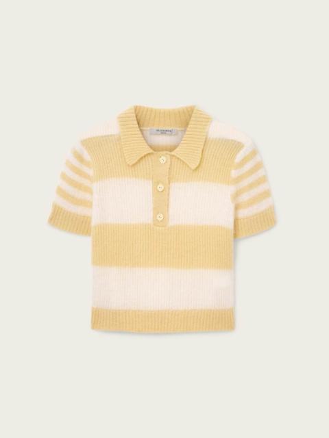 ALLSAINTS CLEM WOOL BLEND POLO