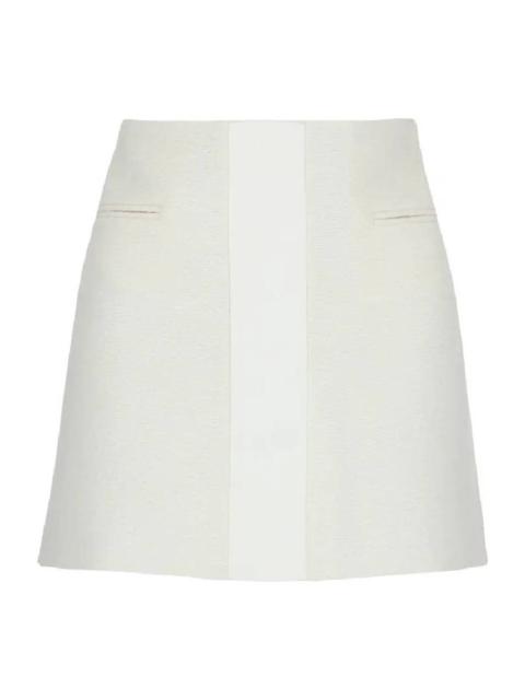FERRAGAMO Ferragamo Contrasting Panel Low Rise Mini Skirt
