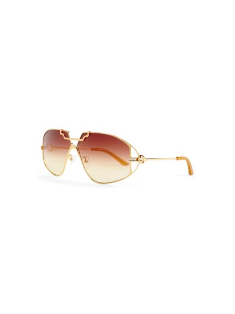 CASABLANCA Orange & Gold The Avenida Sunglasses