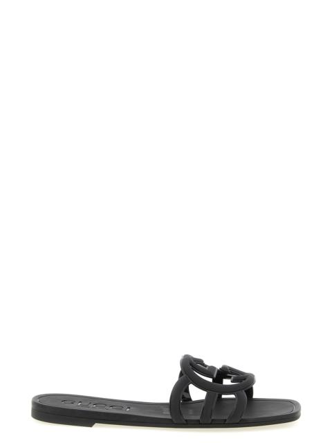 GUCCI 'Incrocio GG' sandals - 'Gucci Lido' line