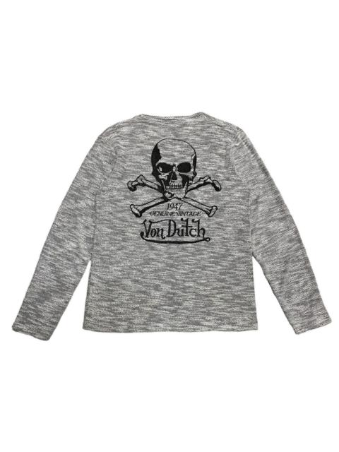 Other Designers Offer‼️Vintage VonDutch Skeleton Knitwear Sweatshirt