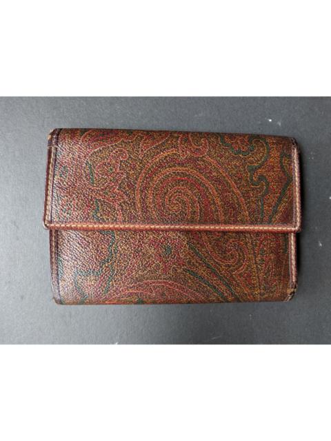 Other Designers Etro × Vintage - Vintage 90s ETRO parsley wallet made in italy unisex