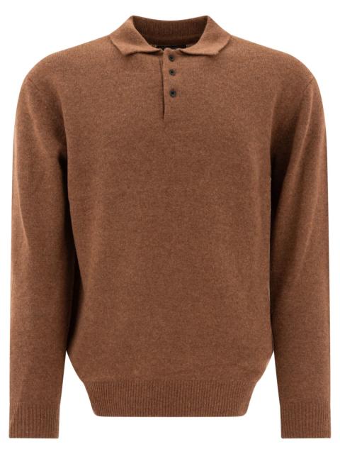 BEAMS PLUS Beams Plus Wool Polo Sweater Brown Men
