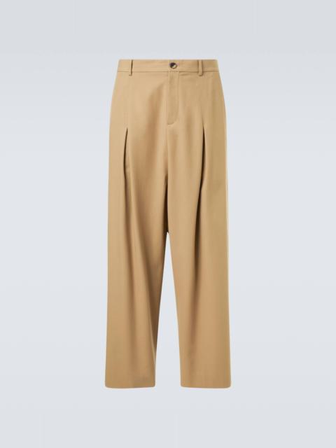 Loewe Cotton twill wide-leg pants