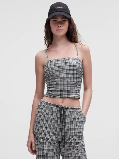 lululemon Seersucker Check Strappy Tank Top