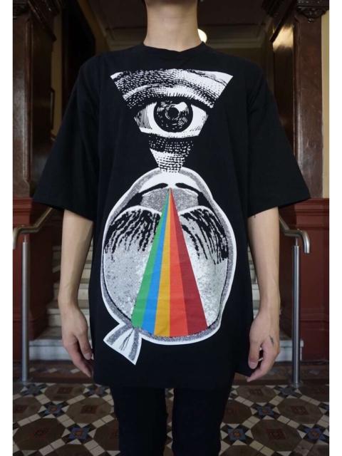 UNDERCOVER Undercover SS18 Black Eyes SN Spiritual Noise Print Oversized Cotton T-Shirt