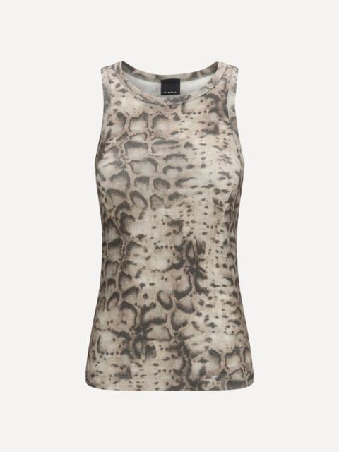 PINKO Snakeskin-print tank Top