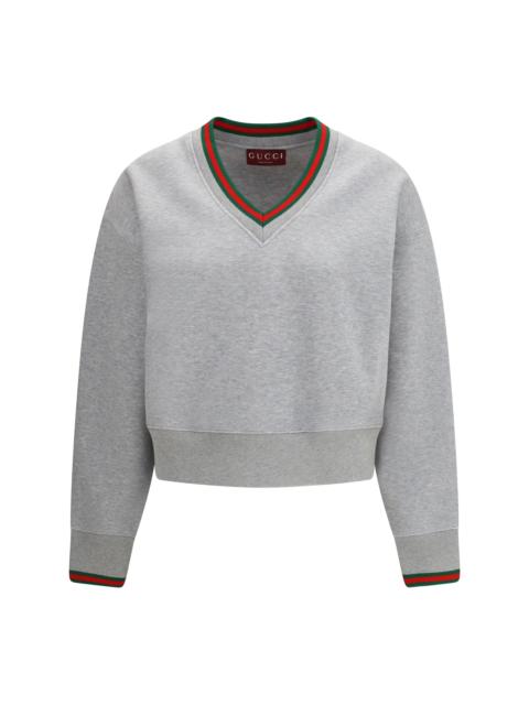 GUCCI Gucci Web Cotton Jersey Sweatshirt
