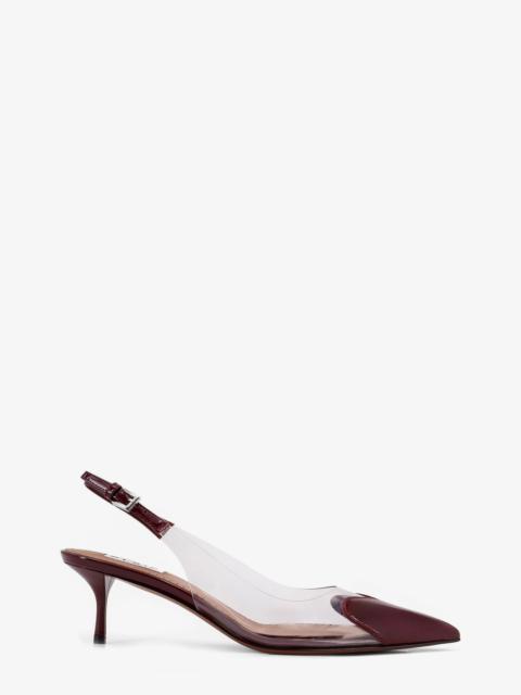 Alaïa Alaia Women Le Coeur Pvc And Leather Slingback Decollete