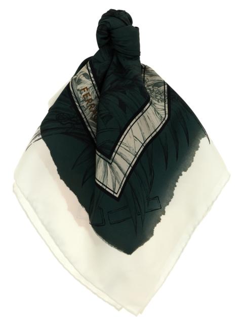 FERRAGAMO Ferragamo Women 'Gravure' Print Scarf