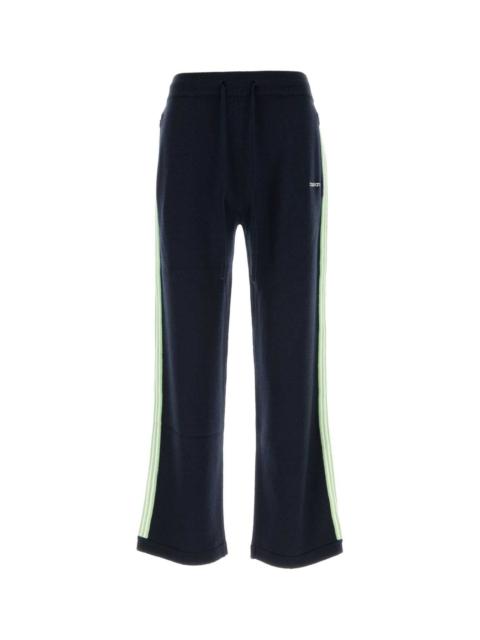 CASABLANCA Casablanca Men Navy Blue Wool Pant