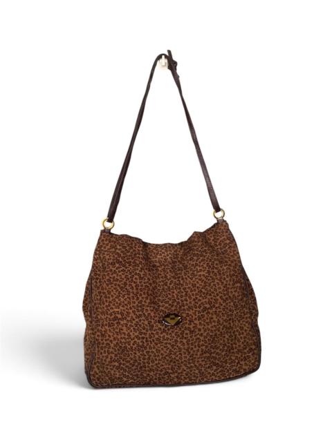 Bottega Veneta Vintage Bottega Veneta Leopard Print Shoulder Bag