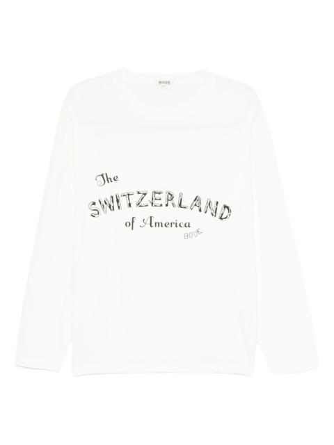 BODE graphic-print long-sleeve T-shirt