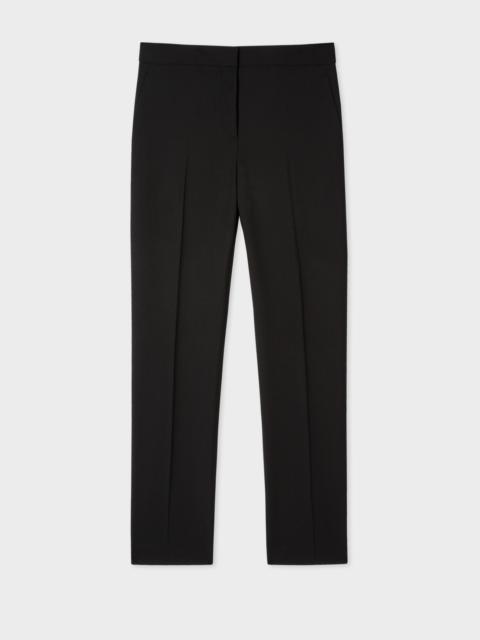 Paul Smith A Suit To Travel In - Women's Slim-Fit Black Wool Trousers