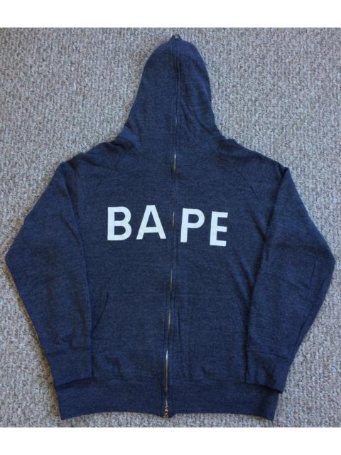 A BATHING APE® OG Bape Full Zip Thermal Spellout Hoodie