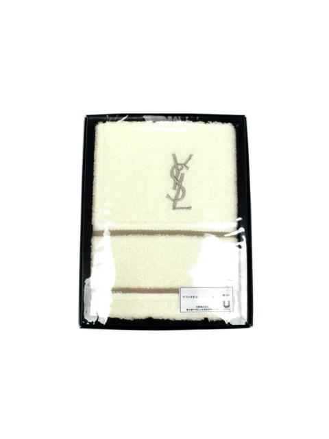 SAINT LAURENT YSL Ivory Logo Hand Towel (Medium) DS