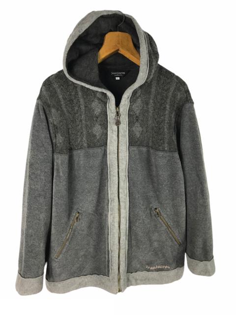 Other Designers Japanese Brand - JEAN JAURES ARGYLE HERRINGBONE KNIT HOODIE