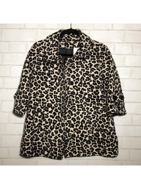 Other Designers Forever 21 Jacquard Animal Print 3/4 Sleeve Jacket