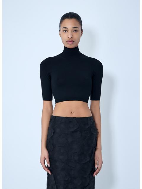 Max Mara Max Mara Women High-Neck Cropped Knit Top