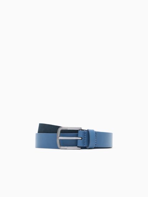 GIORGIO ARMANI SUEDE AND LEATHER BELT