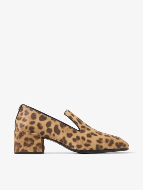 JIMMY CHOO Eliot Slipper 45
Natural Leopard Print Pony Leather Slippers