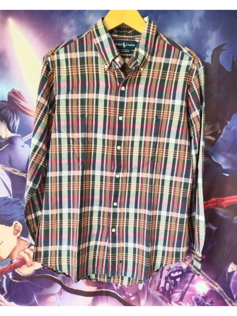 Ralph Lauren Ralph Lauren Three Tone Custom Fit Plaid Flanel Shirt