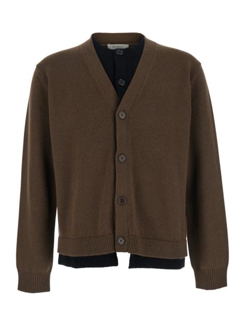 J.W. ANDERSON - Jw Anderson Men Contrast Layered Cardigan